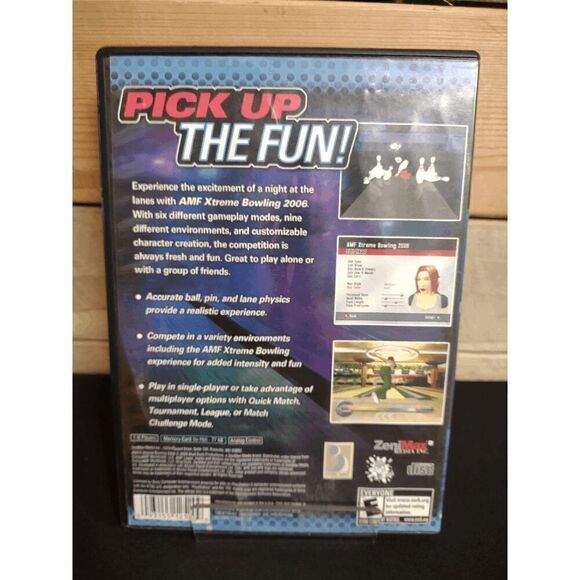 AMF Xtreme Bowling (Sony Playstation 2, PS2, 2006) Complete - Picture 3 of 3